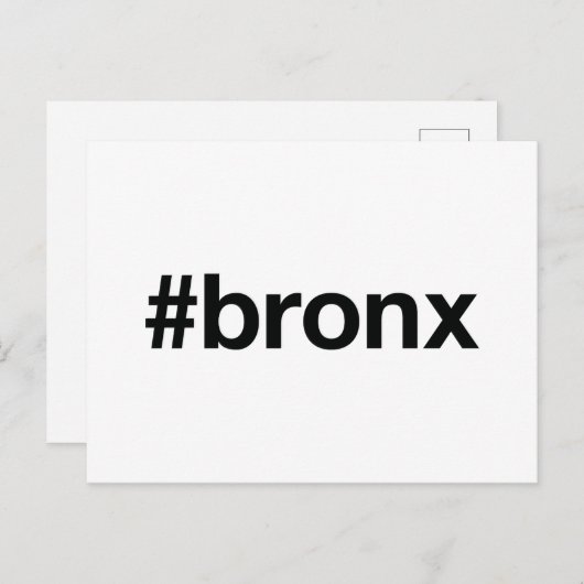 BRONX Hashtag Briefkaart (Voorkant / Achterkant)