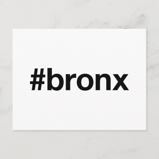 BRONX Hashtag Briefkaart