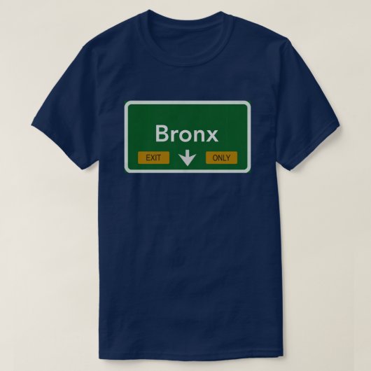 Bronx Highway Sign T-shirt (Design voorkant)