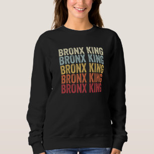 Bronx King New York Bronx King NY Retro Vintage Te Trui