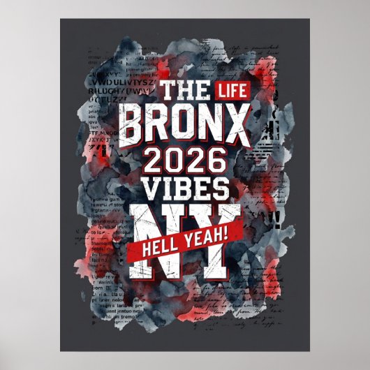 Bronx Life 2026 Vibes Poster (Voorkant)