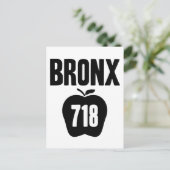 Bronx met Big Apple & 718 Area Code Cutout Briefkaart (Staand voorkant)