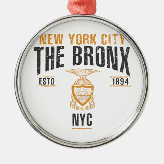 Bronx Metalen Ornament (Voorkant)