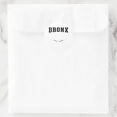 Bronx New York Black Ronde Sticker (Tas)