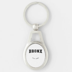 Bronx New York Black Sleutelhanger