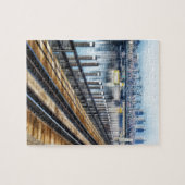 bronx new york city gebouwen rivier legpuzzel (Horizontaal)