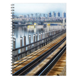 bronx new york city gebouwen rivier notitieboek
