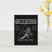 Bronx New York Girls Boxing Kaart (Gele Bloem)