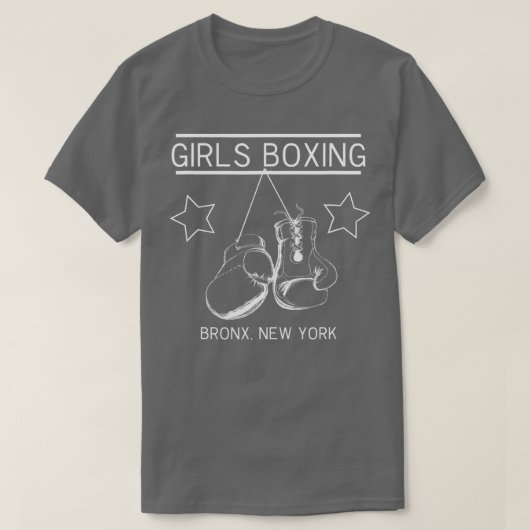 Bronx New York Girls Boxing T-shirt (Design voorkant)