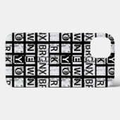 Bronx New York | Grunge Typografie Case-Mate iPhone Case (Achterkant (horizontaal))