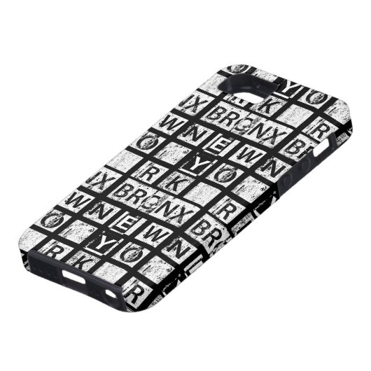 Bronx New York | Grunge Typografie Case-Mate iPhone Case (Onderkant)