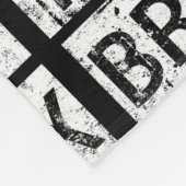 Bronx New York | Grunge Typografie Fleece Deken (Hoek)