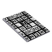 Bronx New York | Grunge Typografie Notitieboek (Rechterzijde)