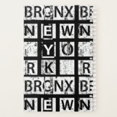 Bronx New York | Grunge Typografie Planner (Achterkant)