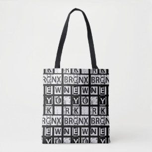 Bronx New York   Grunge Typografie Tote Bag