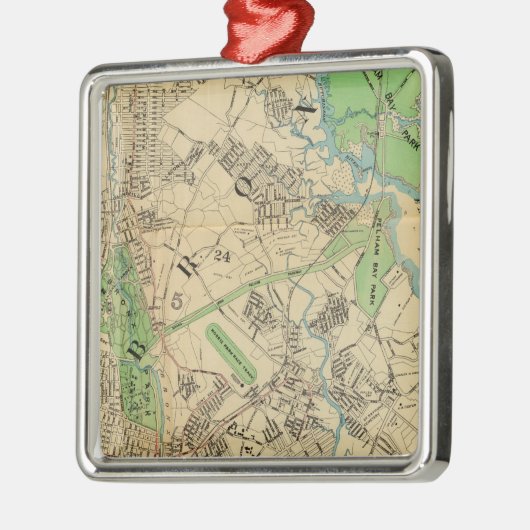 Bronx, New York Metalen Ornament (Links)