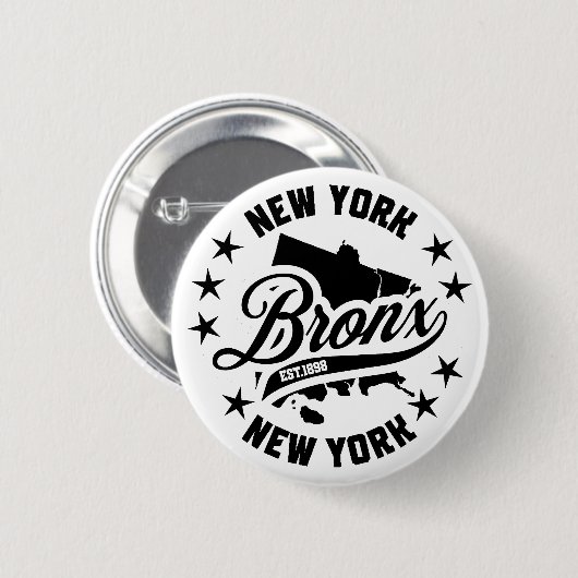 Bronx, New York Ronde Button 5,7 Cm (Voorkant /achterkant)
