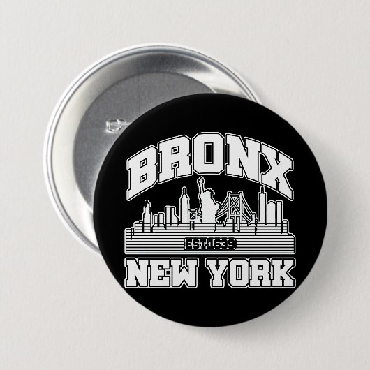 Bronx, New York Ronde Button 7,6 Cm (Voorkant /achterkant)