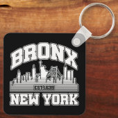 Bronx, New York Sleutelhanger (Achterkant)