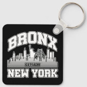 Bronx, New York Sleutelhanger (Achterkant)