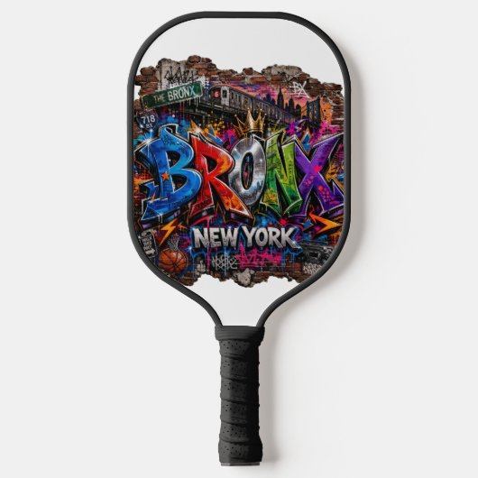 Bronx New York Stedelijke Graffiti Straatkunst Pickleball Paddle (Voorkant)