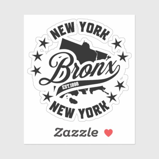 Bronx, New York Sticker (Vel)