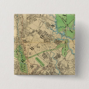 Bronx, New York Vierkante Button 5,1 Cm