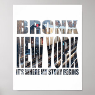 Bronx New York waar mijn verhaal begint Poster