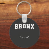 Bronx New York White Sleutelhanger (Voorkant)