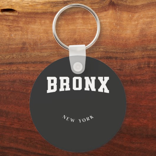 Bronx New York White Sleutelhanger (Voorkant)