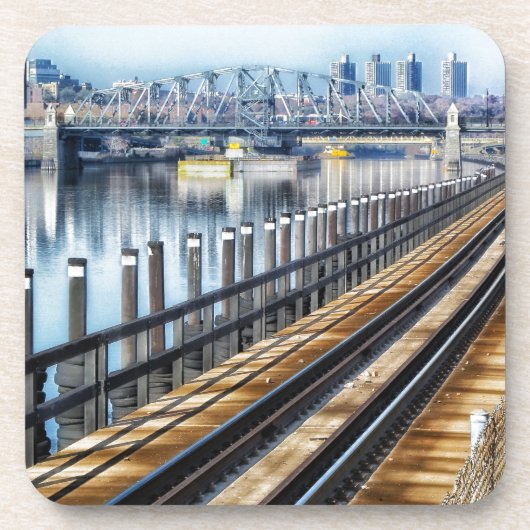 bronx nieuwe york - gebouwen bier onderzetter (Voorkant)