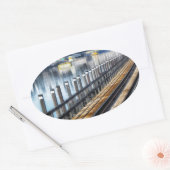 bronx nieuwe york - gebouwen ovale sticker (Envelop)