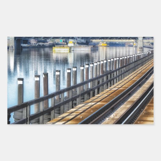 bronx nieuwe york - gebouwen rechthoekige sticker (Voorkant)