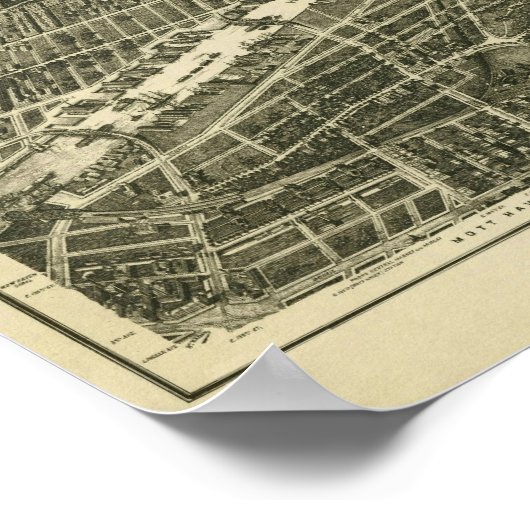 Bronx NY, 1897: Old Print (Hoek)