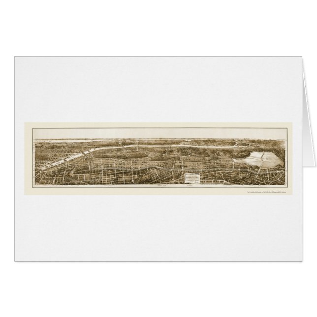Bronx, NY Panoramic Map - 1897 (Voorkant Horizontaal)