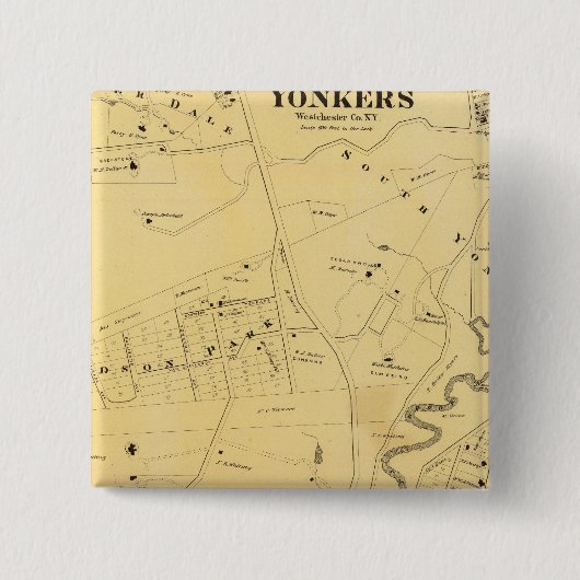 Bronx, NY Vierkante Button 5,1 Cm (Voorkant)