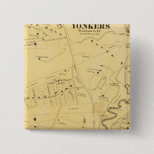 Bronx, NY Vierkante Button 5,1 Cm