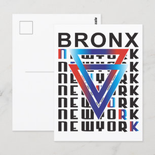 Bronx NYC: Geometrische korrel en stedelijke sterk Briefkaart