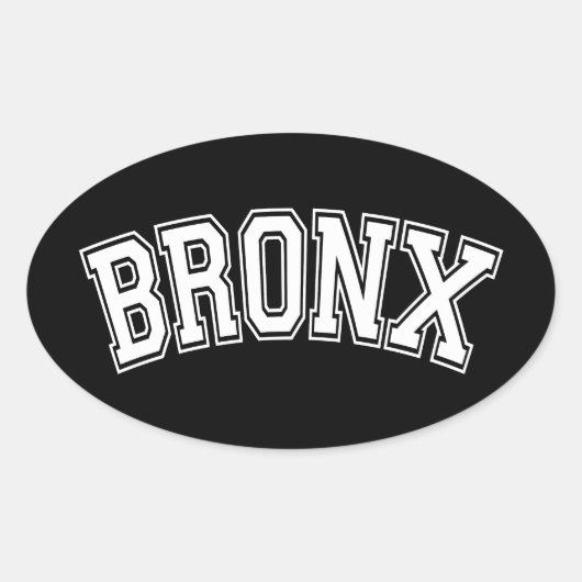 BRONX OVALE STICKER (Voorkant)
