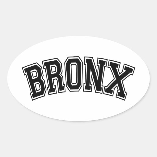 BRONX OVALE STICKER (Voorkant)