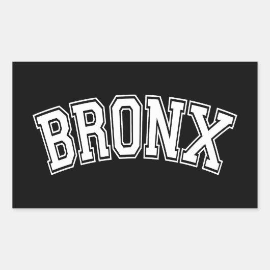 BRONX RECHTHOEKIGE STICKER (Voorkant)