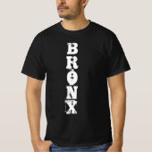 Bronx Retro Classic Nyc New York City Black Value T-shirt (Voorkant)