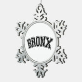 BRONX TIN SNEEUWVLOK ORNAMENT (Rechts)