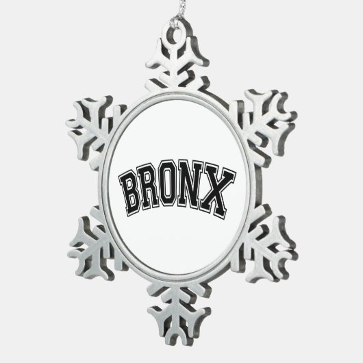BRONX TIN SNEEUWVLOK ORNAMENT (Rechts)