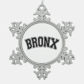 BRONX TIN SNEEUWVLOK ORNAMENT (Voorkant)