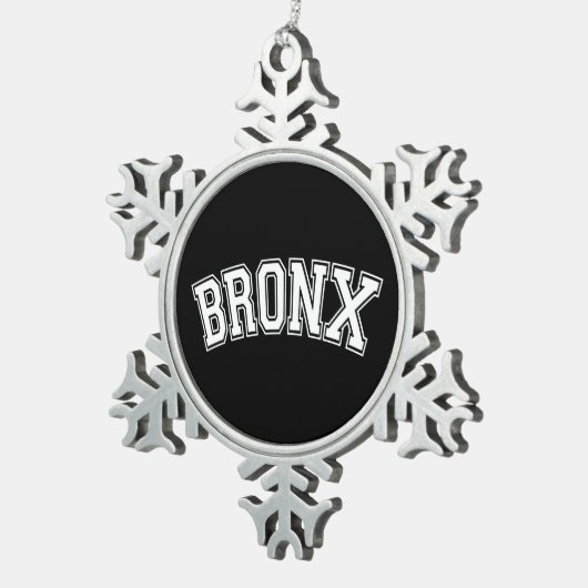 BRONX TIN SNEEUWVLOK ORNAMENT (Rechts)