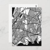 Bronx USA City Map Briefkaart (Voorkant / Achterkant)