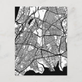 Bronx USA City Map Briefkaart (Voorkant)