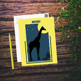 Bronx Zoo New York Giraffe Briefkaart