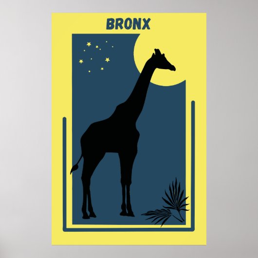 Bronx Zoo New York  Giraffe Poster (Voorkant)